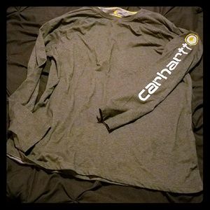 Carhartt long sleeve tee charcoal gray